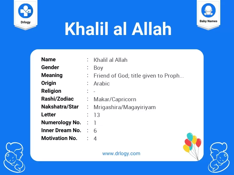 Khalil Al Allah Name Meaning